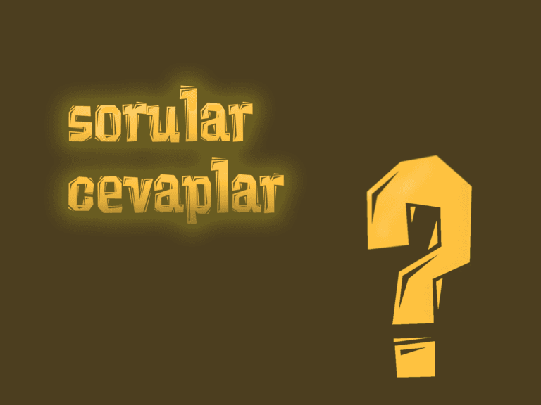 Sorular Cevaplar – İdeoloji